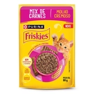Ração Úmida PURINA FRISKIES MOLHO CREMOSO para Gatos Adultos Mix de Carnes 80g