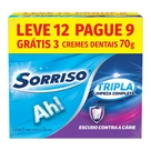 Creme Dental Sorriso Tripla 70g - Leve 12 Pague 9