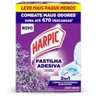 Pastilha Adesiva Sanitária Harpic Lavanda Embalagem Econômica com 5 unidades