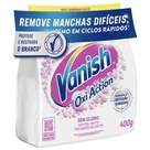 Tira Manchas Vanish em Pó Crystal White Oxi Action para Roupas Brancas Refil Econômico 400g