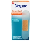 Curativo Respirável Transparente Nexcare 10 Unidades