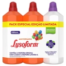 Desinfetante Lysoform Original Lavanda - 3 Frascos de 1 Litro cada