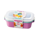 Conjunto de Potes Plásticos Sanremo - 1,1L - 3 Unidades