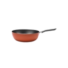 Wok Fundo Alumínio Brinox Vermelho 24cm