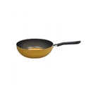 Frigideira Wok Em Alumínio Antiaderente 24cm Mostarda Brinox