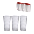 Copo de Vidro Etilux Huis Conjunto com 3 Peças de 260ml