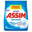 Lava-Roupas Pó Roupas Brancas e Coloridas Triplação Assim 400g
