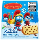 Mini Panetone com Gotas de Chocolate Smurfs Santa Edwiges 80g