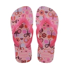 Chinelo Havaianas Kids Flores Manga - Rosa - Tamanho 31-32