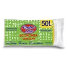 Saco Lixo Reforçado Rolo Embalixo 50L 30un.