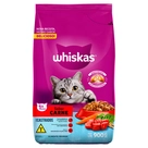 Ração para Gatos Castrados Adultos 1+ Carne Whiskas 900g