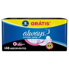 Absorvente Noites Tranquilas Suave com Abas Always 48 Unidades