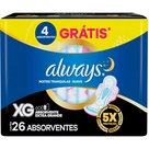 Absorvente com Abas Suave Noites Tranquilas Always XG 26 Unidades