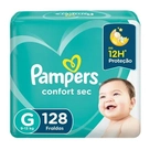 Fralda Descartável Infantil Confort Sec G Pampers 128 Unidades
