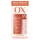 Shampoo 375ml + Condicionador 170ml OX Cosméticos Longos