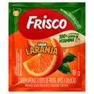 Refresco em Pó Sabor Laranja Frisco 18g