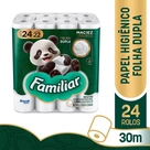 Papel Higiênico Folha Dupla Familiar 30m Leve 24 Pague 22