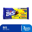 Chocolate ao Leite Lacta Bis 100,8g 3 Unidades