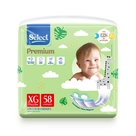 Fralda Infantil Premium Hiper XG Select 58 Unidades