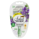 Aparelho Descartável para Depilar Soleil Escape com Lavanda e Eucalipto - 3 Unidades