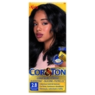 Tintura Kit Coloração Creme 2.8 Preto Azulado Espelhado Cor&Ton