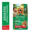 Ração para Cães Adultos Médios e Grandes Dog Chow Carne, Frango e Arroz 900g
