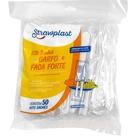 Kit Sachê Garfo e Faca Forte Branco Strawplast 50un