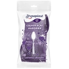 Colher Descartável Forte Roxa Strawplast 50un