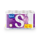 Papel Higiênico Neutro Select Folha Dupla Leve 16 Pague 15 unidades