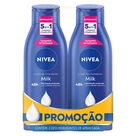 Loção Hidratante Nivea Milk 400ml - 2 Unidades