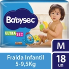 Fralda Galinha Pintadinha Ultra Jumbinho M Babysec 18 Unidades