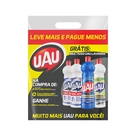 Kit UAU 2 Cloro Ativo 500ml + 1 Desengordurante 500ml Grátis Multiuso Lavanda 500ml