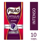 Café em Cápsula Torrado e Moído Lungo Intenso Pilão Caixa 52g 10 Unidades