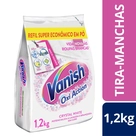 Tira Manchas Vanish em Pó Crystal White Oxi Action para roupas brancas refil econômico 1,2kg