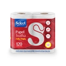 Papel Toalha Folha Dupla 120 Folhas Select 2 Rolos