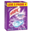Pastilha Adesiva Sanitária Harpic Lavanda Embalagem Econômica com 5 unidades