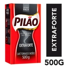 Café Torrado e Moído a Vácuo Extraforte Pilão Pacote 500g