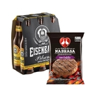 Kit Cerveja Pilsen com Hamburguer de Costela - Perfeito para Churrasco!