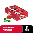 Chiclete Trident Morango Sem Açúcar - Caixa com 21 unid. de 8g