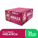 Bala Halls Melancia Caixa Com 21 Unidades De 28g