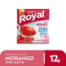Gelatina em pó Royal zero açucar morango 12g